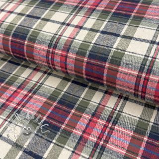 Tessuto di cotone YARN DYED CHECK BRUSHED pickle