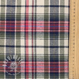 Tessuto di cotone YARN DYED CHECK BRUSHED pickle