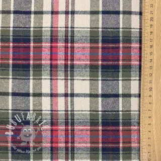 Tessuto di cotone YARN DYED CHECK BRUSHED pickle