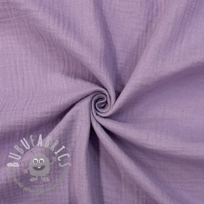 Mussola/Doppia garza dark lilac ORGANIC