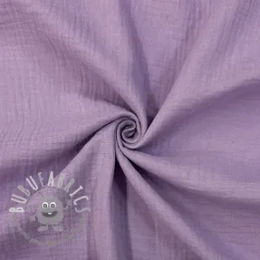 Mussola/Doppia garza dark lilac ORGANIC