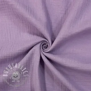 Mussola/Doppia garza dark lilac ORGANIC